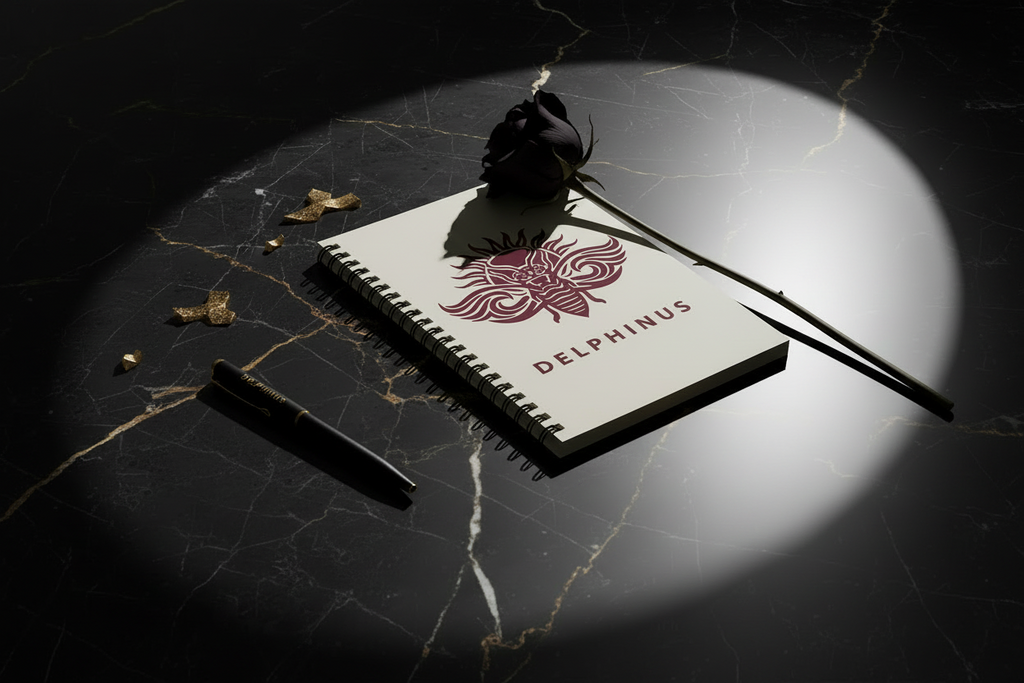 DUO RÉFLEXION — Élégance Premium Stylo & Carnet DELPHINUS