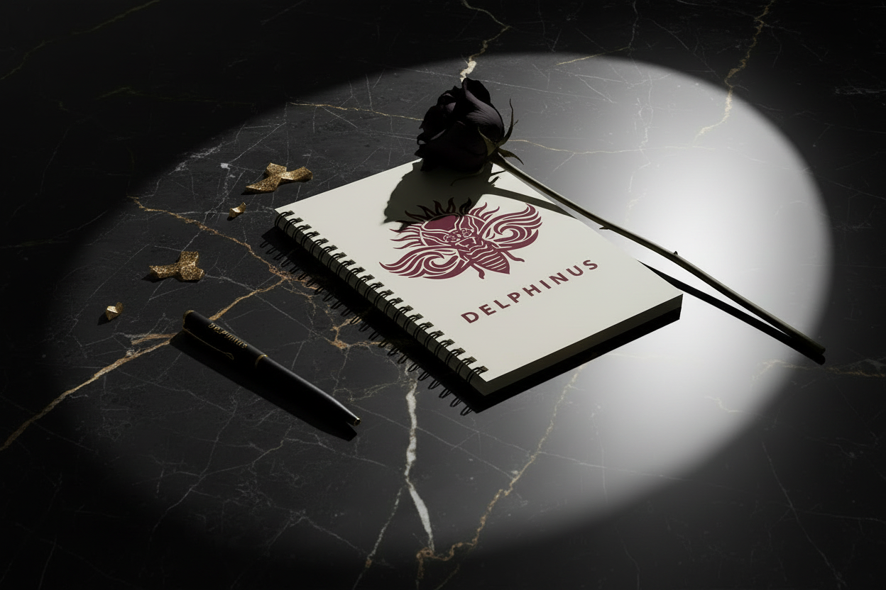 DUO RÉFLEXION — Élégance Premium Stylo & Carnet DELPHINUS
